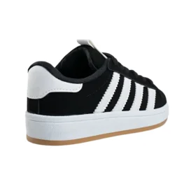 AlbiShoes Unisex Erkek - Kız - Çocuk Bebek Işıklı Cırtlı Okul Ayakkabısı Siyah