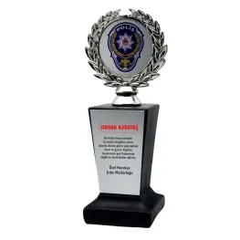 Metal Çelenk Figürlü Plaket 