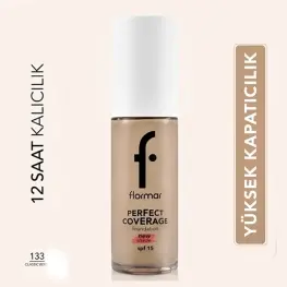 Flormar Yoğun Kapatıcı Su Bazlı Fondöten (soğuk Alt Ton) - Perfect Coverage Foundation - 108 133 CLASSIC BEIGE