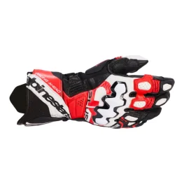 Alpinestars GP PLUS R V3 Korumalı Deri Motosiklet Eldiveni  Kırmızı