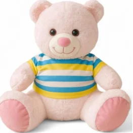 Elbiseli Ayıcık Peluş Mavi