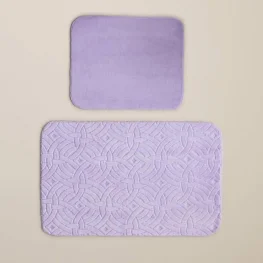 Wavelet Banyo Paspası – Kaymaz Tabanlı Yumuşak Mikrofiber Paspas Mor