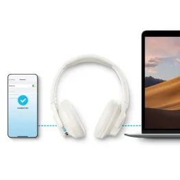 Kablosuz Kulak Üstü Bluetooth Kulaklık Krem