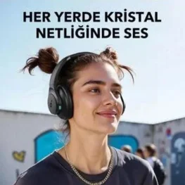 Kablosuz Kulak Üstü Bluetooth Kulaklık Siyah